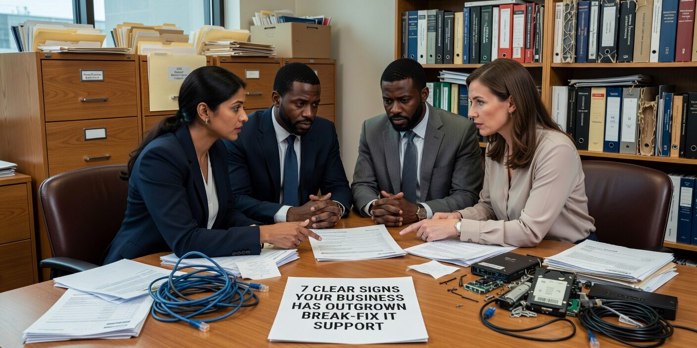 7 Clear Signs Your Business Has Outgrown Break-Fix IT Support Featured Image Discover the key warning signs that indicate your growing business has outgrown reactive break-fix IT support and needs strategic technology management.