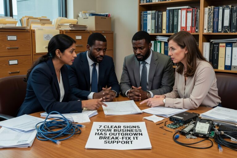 Discover the key warning signs that indicate your growing business has outgrown reactive break-fix IT support and needs strategic technology management.