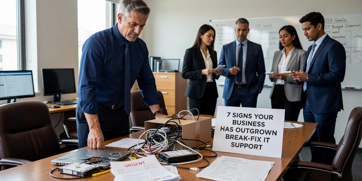7 Signs Your Business Has Outgrown Break-Fix IT Support Featured Image Discover the key warning signs that indicate when your growing business has outgrown break-fix IT support and needs proactive managed services.