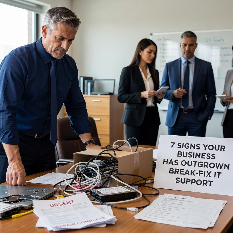 Discover the key warning signs that indicate when your growing business has outgrown break-fix IT support and needs proactive managed services.