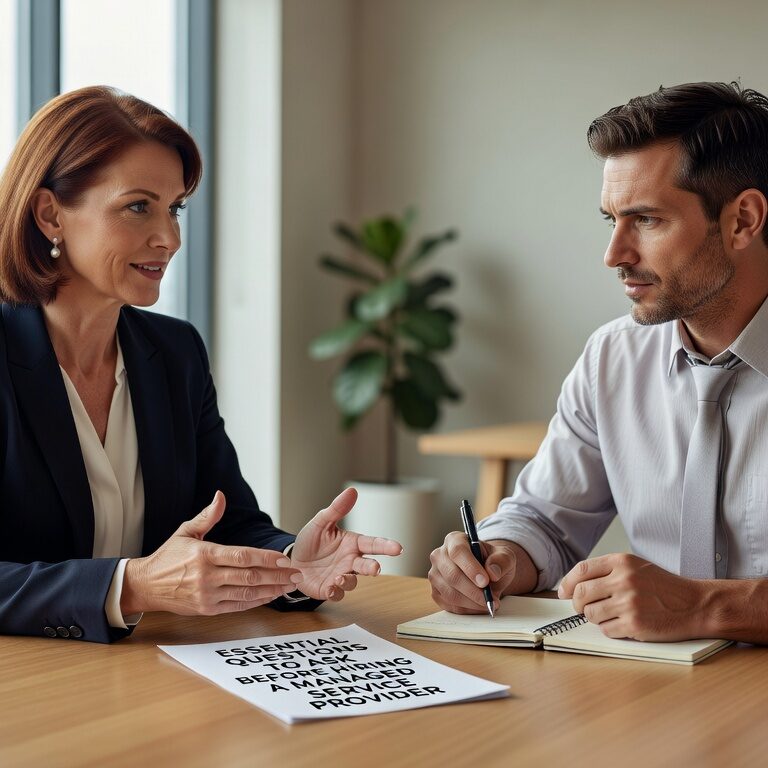 Essential questions to ask when evaluating managed service providers. Get the right answers about support, security, pricing, and contracts before you sign.