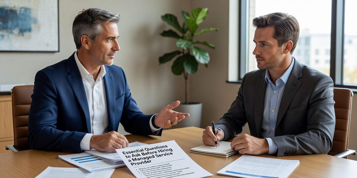 Essential questions business owners should ask when evaluating managed service providers. Get clear answers about security, support, contracts, and vendor management.