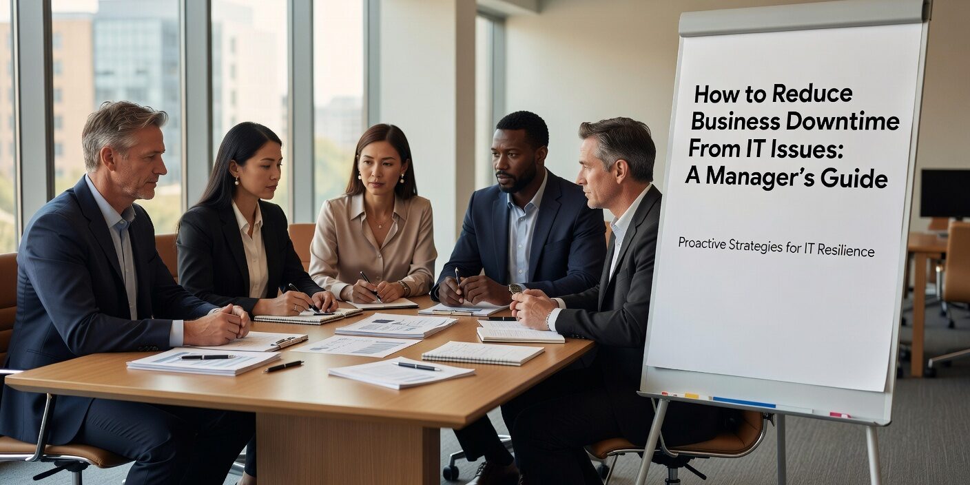Learn practical steps to reduce business downtime from IT issues. Covers monitoring, maintenance, backups, and prevention strategies for small businesses.