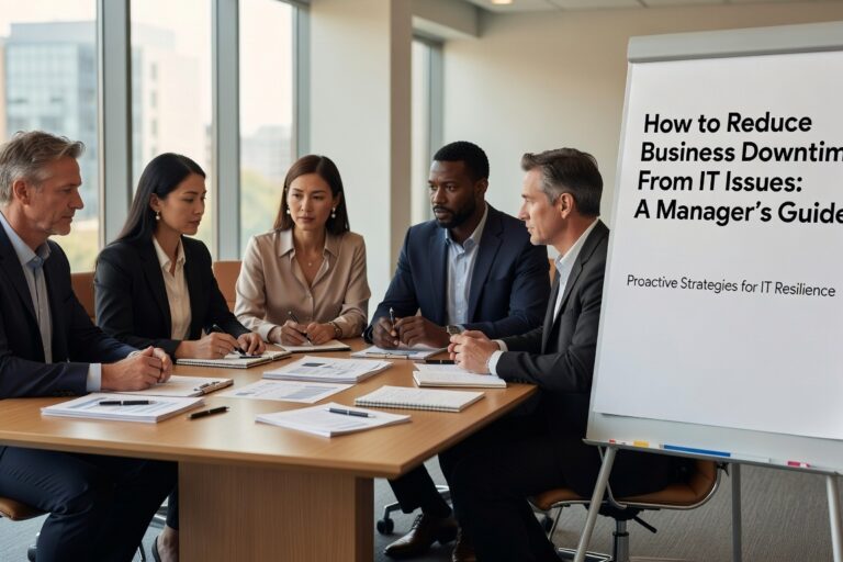 Learn practical steps to reduce business downtime from IT issues. Covers monitoring, maintenance, backups, and prevention strategies for small businesses.