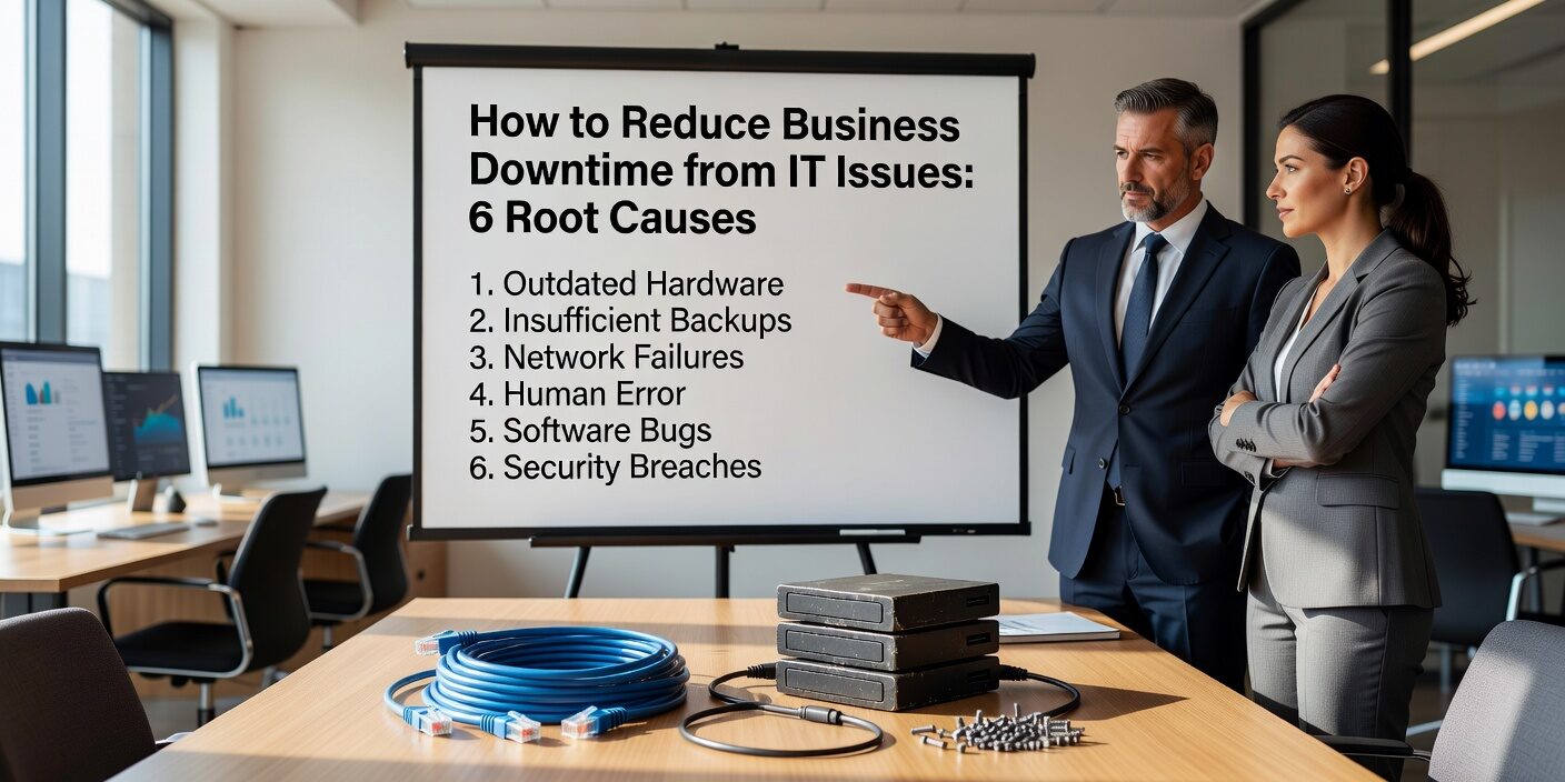 Learn the 6 most common causes of business IT downtime and proven prevention strategies. Reduce costly outages with proactive planning and smart IT practices.