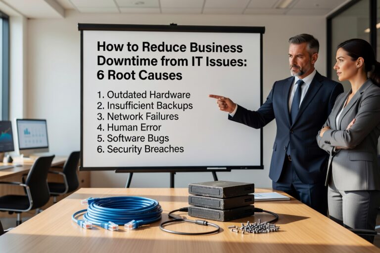Learn the 6 most common causes of business IT downtime and proven prevention strategies. Reduce costly outages with proactive planning and smart IT practices.
