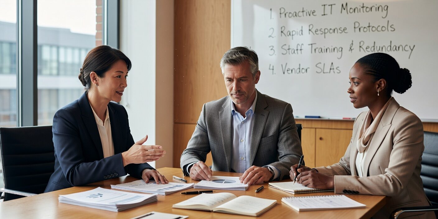 How to Reduce Business Downtime from IT Issues: A Guide for Leaders Featured Image Learn practical strategies to reduce business downtime from IT issues. Discover prevention methods, backup strategies, and response plans for business continuity.
