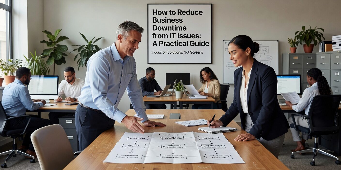 How to Reduce Business Downtime from IT Issues: A Practical Guide Featured Image Learn practical strategies to reduce business IT downtime. Discover proactive monitoring, maintenance schedules, and incident response plans that prevent costly outages.