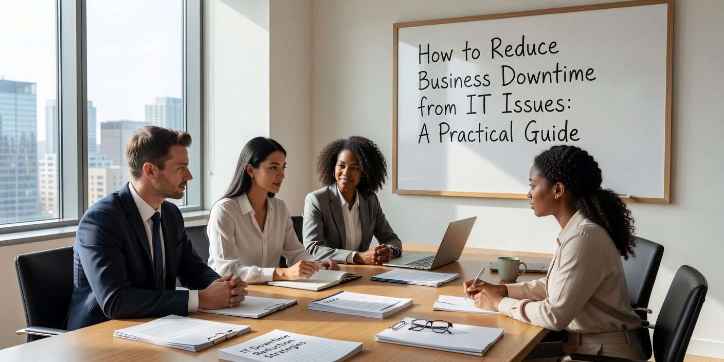 Learn practical strategies to reduce business IT downtime. Discover proactive monitoring, maintenance schedules, backup strategies, and staff training that prevent costly outages.