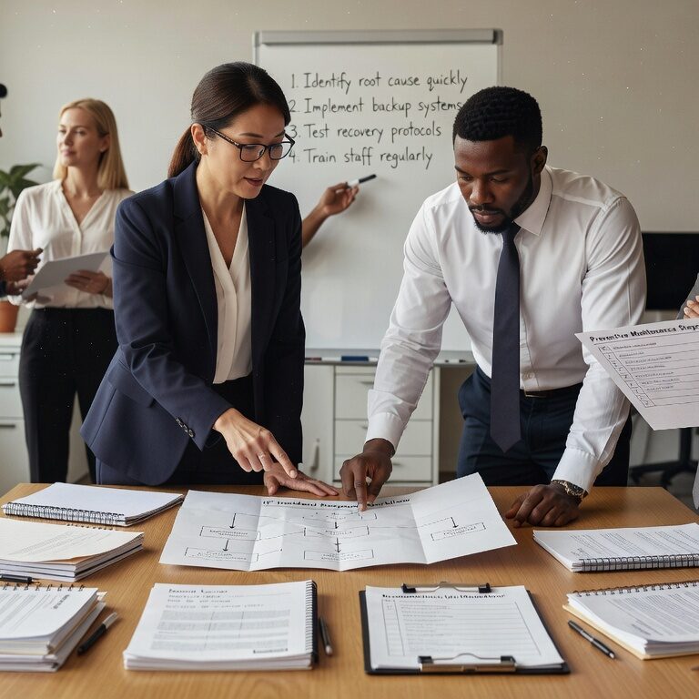 Learn practical strategies to reduce business downtime from IT issues. Discover preventive maintenance, monitoring, backup, and incident response best practices.