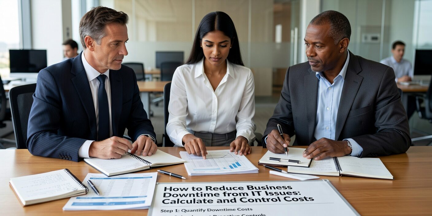 How to Reduce Business Downtime from IT Issues: Calculate and Control Costs Featured Image Learn to calculate downtime costs for your business and implement proven strategies to prevent IT outages. Reduce operational risk and protect revenue.
