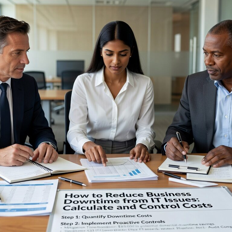 How to Reduce Business Downtime from IT Issues: Calculate and Control Costs Featured Image Learn to calculate downtime costs for your business and implement proven strategies to prevent IT outages. Reduce operational risk and protect revenue.