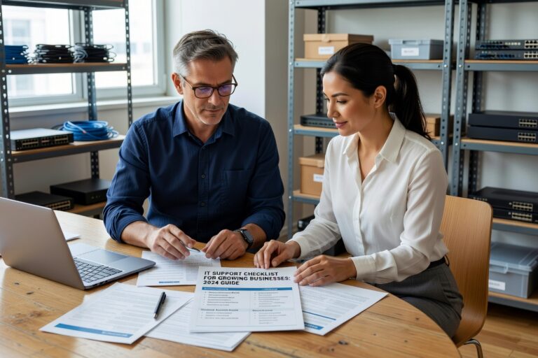 Essential IT support checklist for growing businesses in 2024. Covers infrastructure, security, help desk standards, and disaster recovery planning.
