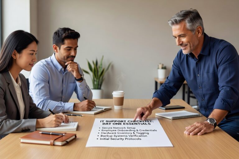 Essential IT onboarding checklist for growing businesses. Learn how to prepare secure access, configure devices, and create productive day-one experiences.