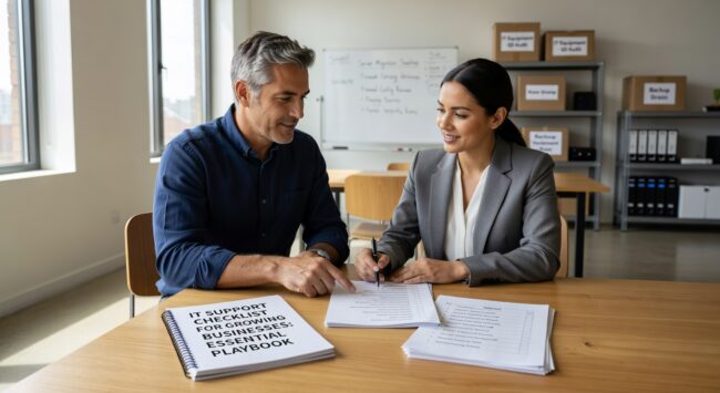 Create an effective IT support checklist for your growing business. Reduce support tickets, improve productivity, and streamline tech processes.