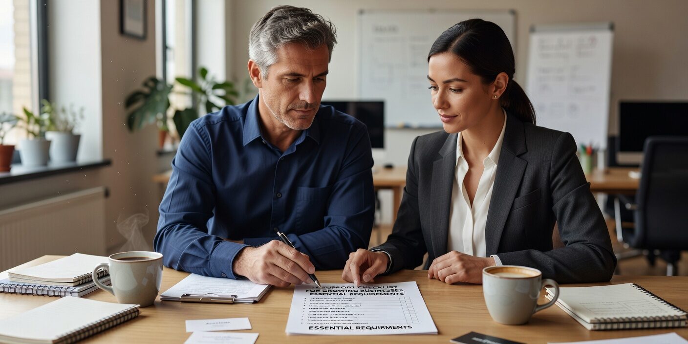 IT Support Checklist for Growing Businesses: Essential Requirements Featured Image Essential IT support checklist for growing businesses. Learn core services, infrastructure needs, and planning strategies to scale technology reliably.