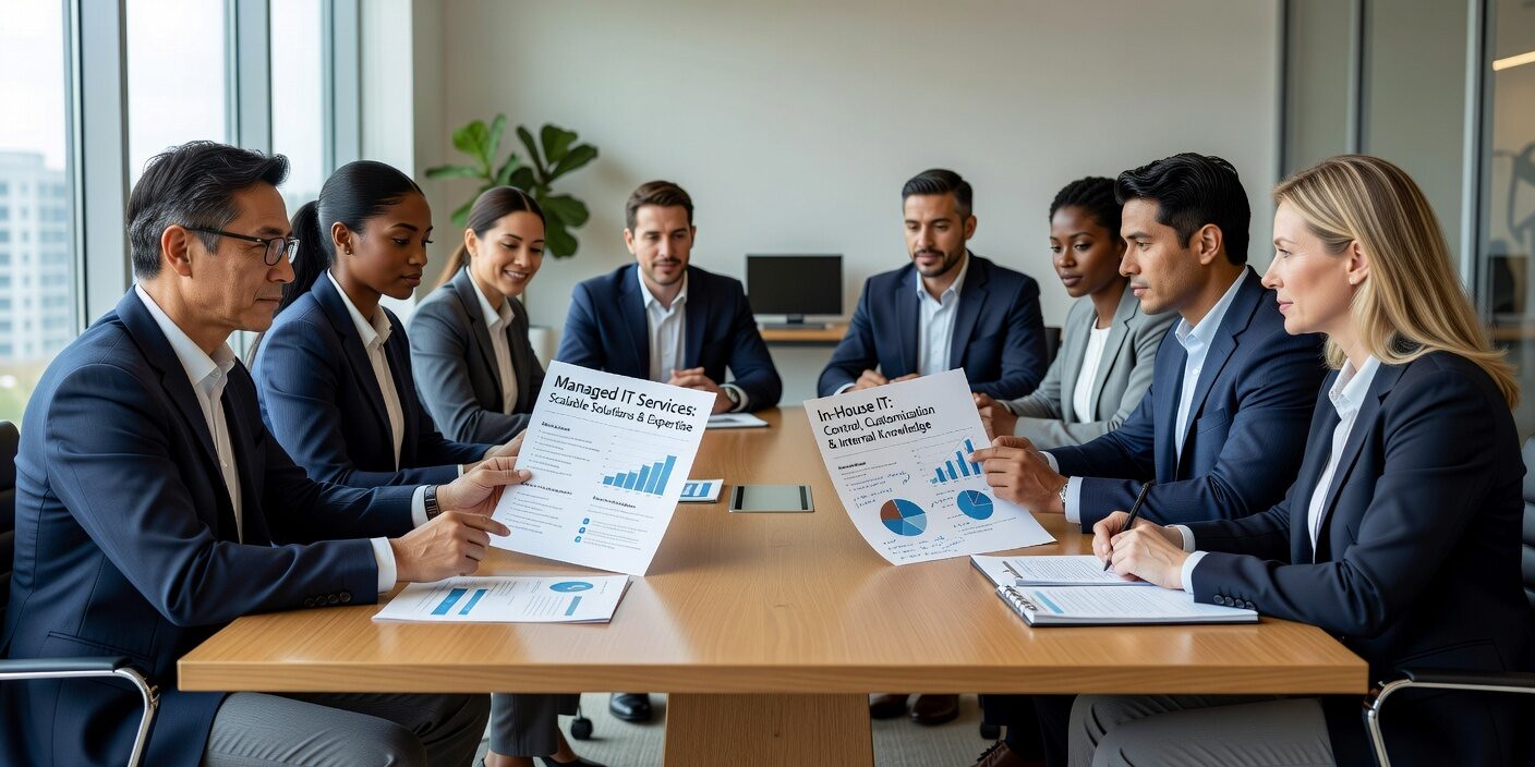 Compare managed IT services vs in house IT for your business. Learn the real costs, expertise differences, and control trade-offs to make the right choice.