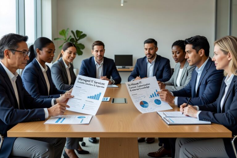 Compare managed IT services vs in house IT for your business. Learn the real costs, expertise differences, and control trade-offs to make the right choice.
