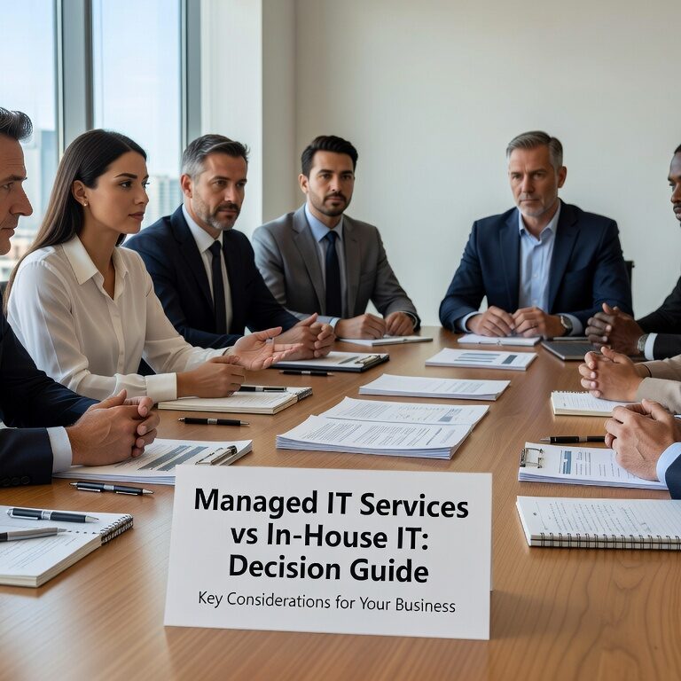 Compare managed IT services vs in house IT for growing businesses. Learn costs, benefits, and decision factors to choose the right IT support model.