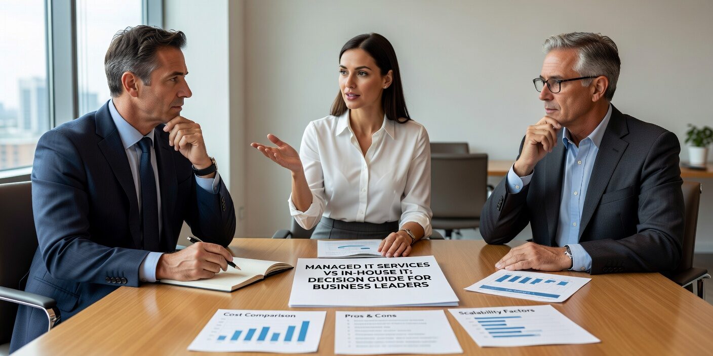 Managed IT Services vs In House IT: Decision Guide for Business Leaders Featured Image Compare managed IT services vs in house IT support. Learn cost differences, staffing challenges, security considerations, and scalability factors to make the right decision for your business.