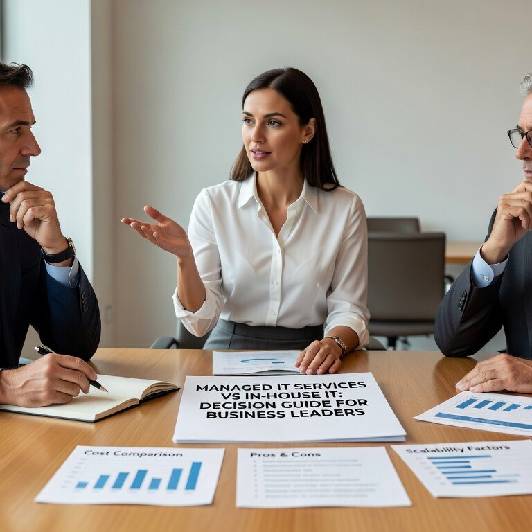 Managed IT Services vs In House IT: Decision Guide for Business Leaders Featured Image Compare managed IT services vs in house IT support. Learn cost differences, staffing challenges, security considerations, and scalability factors to make the right decision for your business.