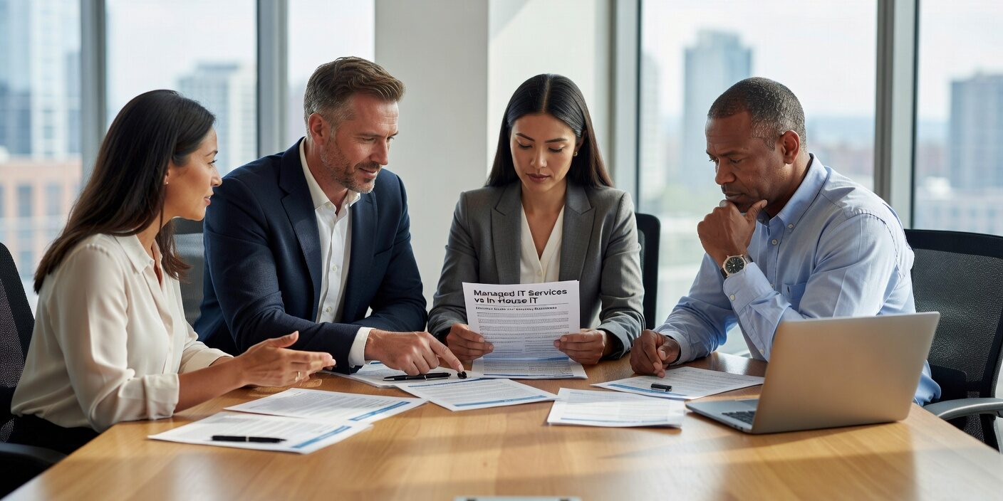 Managed IT Services vs In-House IT: Decision Guide for Growing Businesses Featured Image Compare managed IT services vs in-house IT teams. Learn cost factors, expertise differences, and scaling considerations for growing businesses.