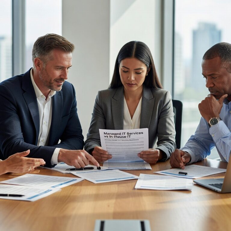 Managed IT Services vs In-House IT: Decision Guide for Growing Businesses Featured Image Compare managed IT services vs in-house IT teams. Learn cost factors, expertise differences, and scaling considerations for growing businesses.