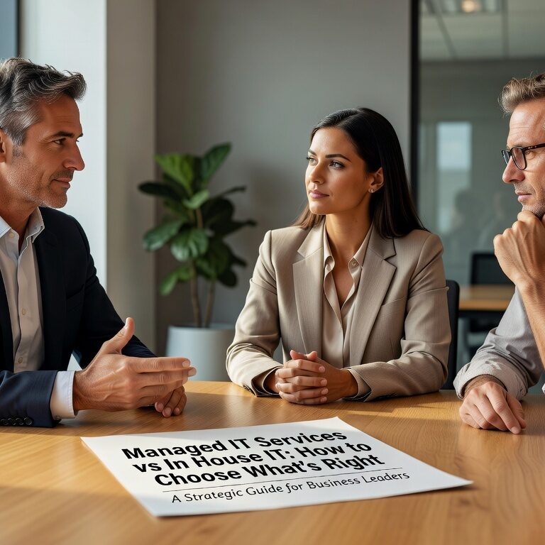 Compare managed IT services vs in house IT for your business. Learn about costs, expertise, security, and response times to make the right choice.