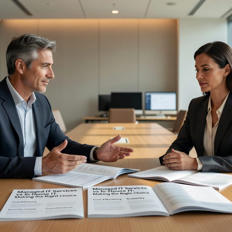 Compare managed IT services vs in house IT. Learn the costs, benefits, and decision criteria to choose the right IT support model for your business.