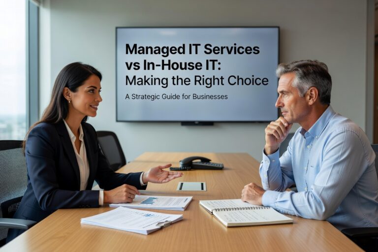 Managed IT Services vs In House IT: Making the Right Choice Featured Image Compare managed IT services vs in house IT costs, benefits, and scalability. Learn which approach works best for growing businesses in 2024.