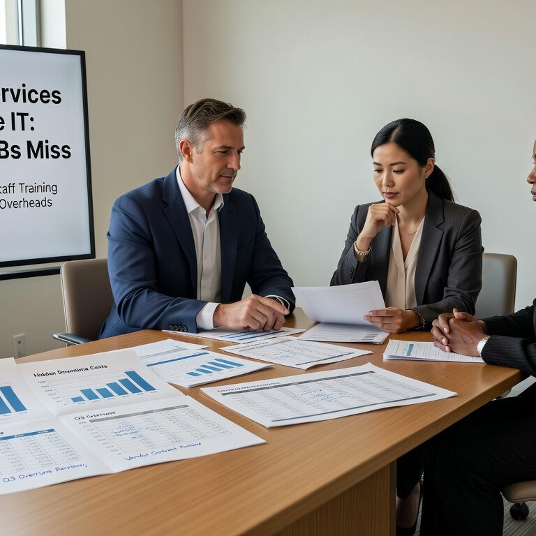 Compare real costs of managed IT services vs in house IT teams. Hidden expenses, coverage gaps, and decision factors for small business leaders.