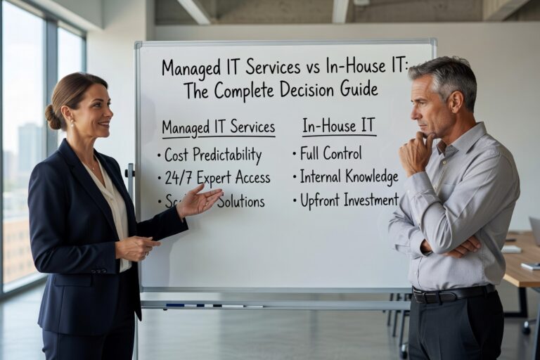 Managed IT Services vs In House IT: The Complete Decision Guide Featured Image Compare managed IT services vs in house IT costs, benefits, and decision factors. Get practical guidance for choosing the right IT support model.