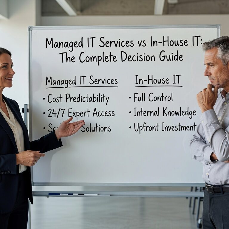 Compare managed IT services vs in house IT costs, benefits, and decision factors. Get practical guidance for choosing the right IT support model.