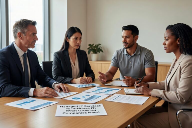 Compare managed IT services vs in-house IT for growing companies. Learn about costs, expertise, scalability and support to make the right choice.