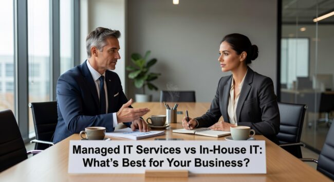 Managed IT Services vs In-House IT: What’s Best for Your Business? Featured Image Compare managed IT services vs in-house IT for small businesses. Learn about costs, benefits, and when each approach works best for growing companies.