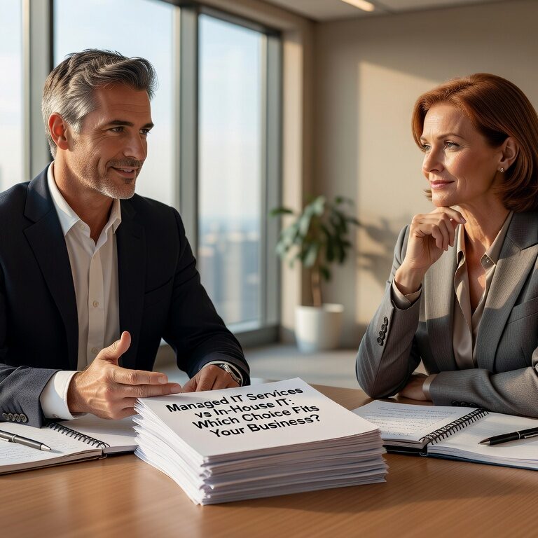 Compare managed IT services vs in-house IT teams. Learn about costs, expertise, response times, and scalability to make the right choice for your business.