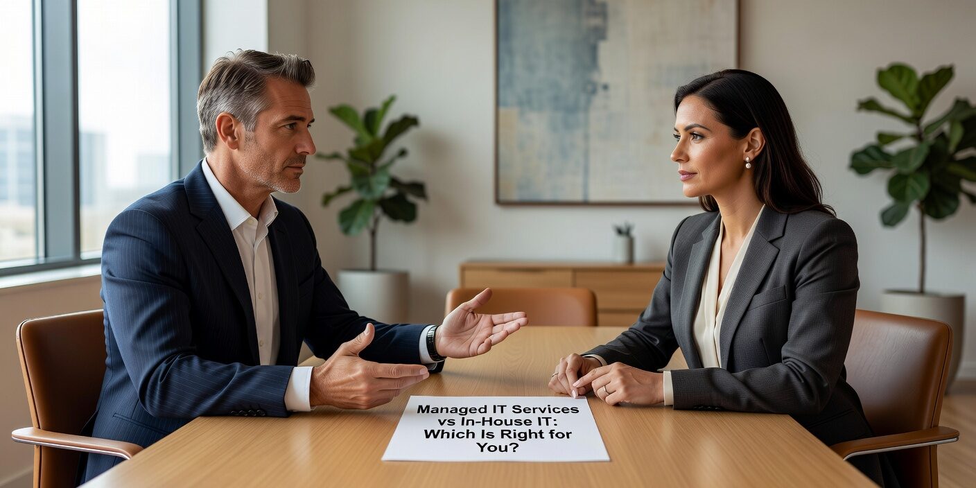 Managed IT Services vs In House IT: Which Is Right for You? Featured Image Compare managed IT vs in-house IT costs, benefits, and drawbacks. Learn which option fits your business needs, budget, and growth plans.