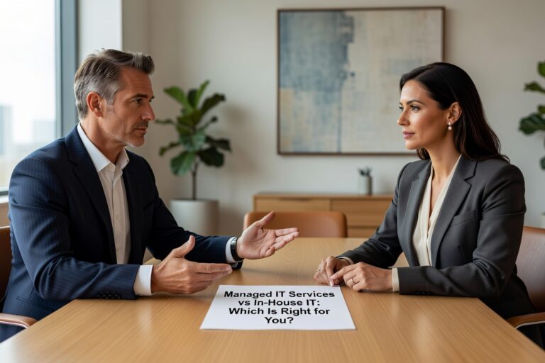 Compare managed IT vs in-house IT costs, benefits, and drawbacks. Learn which option fits your business needs, budget, and growth plans.