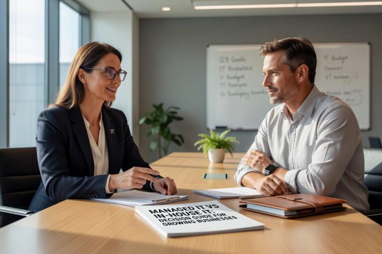 Compare managed IT services vs in-house IT for growing businesses. Learn costs, staffing needs, and scalability to choose the right IT support model.
