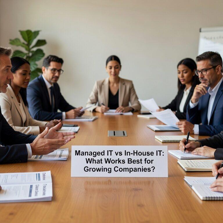 Managed IT vs In-House IT: What Works Best for Growing Companies? Featured Image Compare managed IT vs in-house IT for growing companies. Learn costs, benefits, and how to choose the right IT support approach for your business needs.