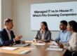 Compare managed IT services vs in-house IT for growing companies. Learn about costs, expertise, scalability and control to make the right decision.