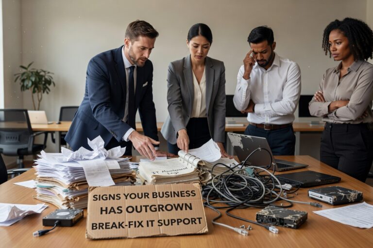 Discover the key signs your growing business has outgrown reactive break-fix IT support and needs strategic technology management.