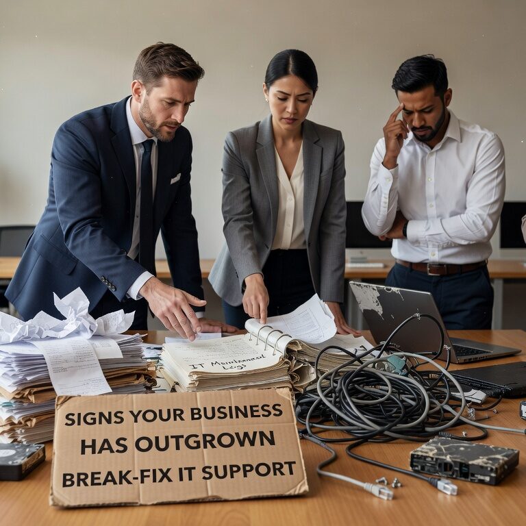Discover the key signs your growing business has outgrown reactive break-fix IT support and needs strategic technology management.