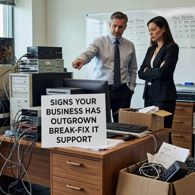 Learn the key signs your growing business has outgrown reactive break-fix IT support and needs proactive managed services for better productivity.
