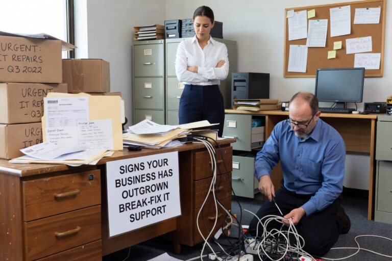 Signs Your Business Has Outgrown Break-Fix IT Support Featured Image Discover the key indicators that your growing business has outgrown reactive break-fix IT support and needs proactive managed services.