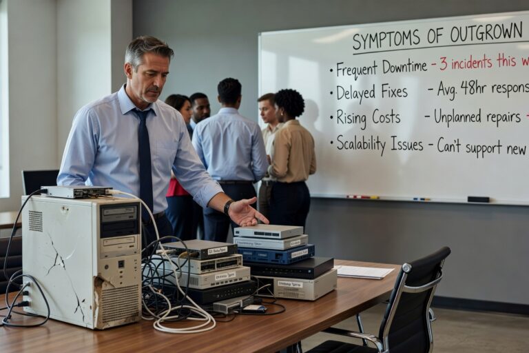 Signs Your Business Has Outgrown Break Fix IT Support Featured Image Learn the key signs your business has outgrown break-fix IT support, from productivity losses to security risks, and when to consider managed IT services.