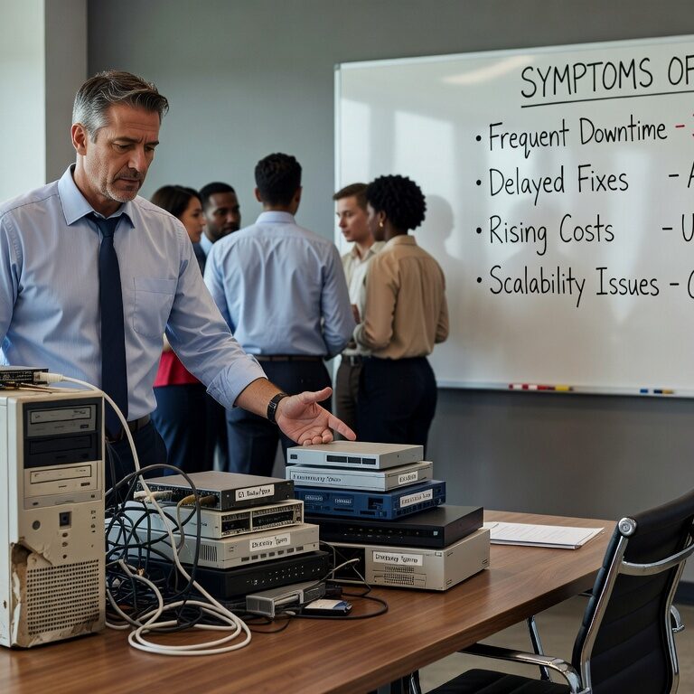 Learn the key signs your business has outgrown break-fix IT support, from productivity losses to security risks, and when to consider managed IT services.