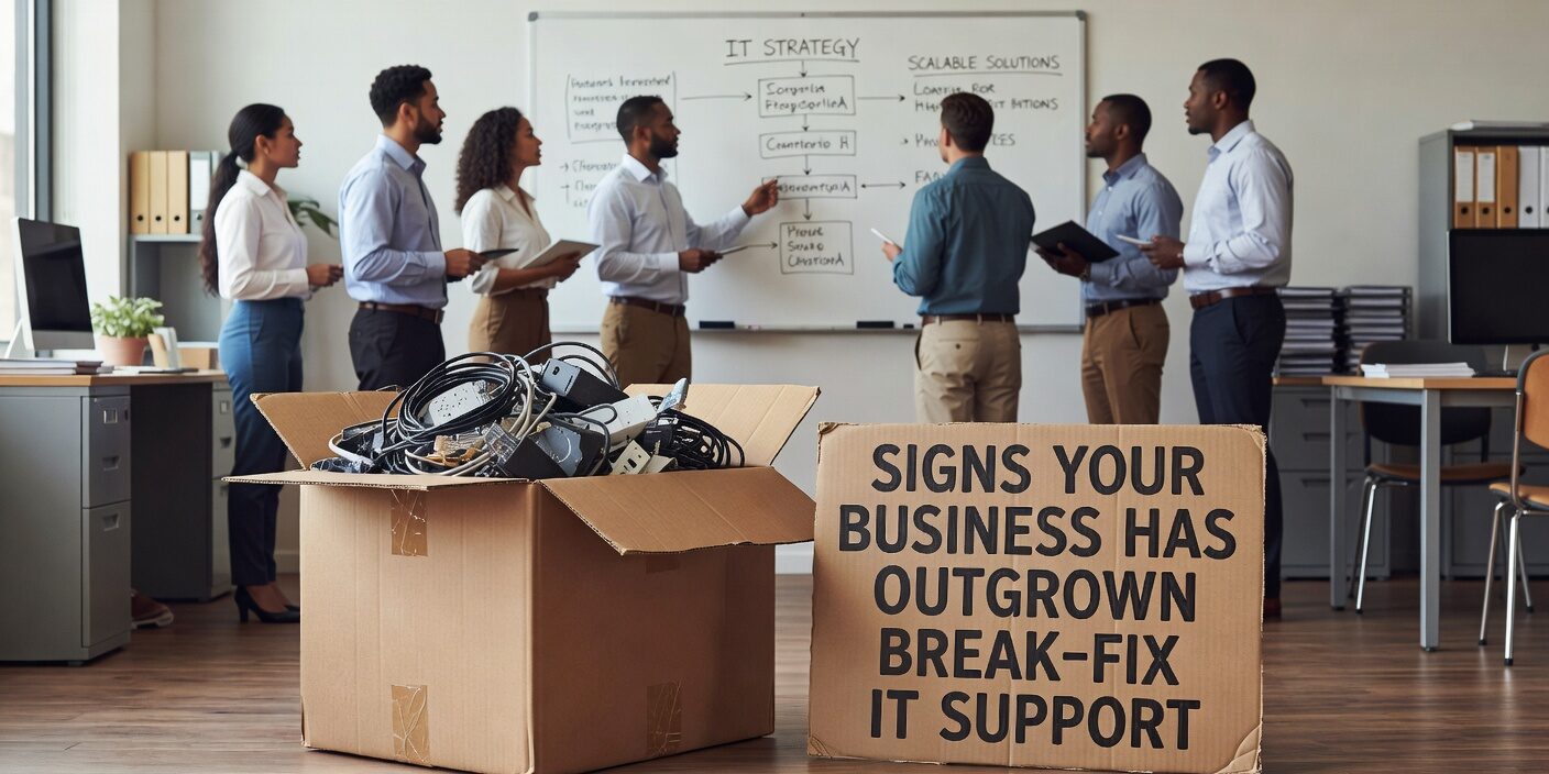 Signs Your Business Has Outgrown Break Fix IT Support Featured Image Discover the key warning signs that indicate your business has outgrown reactive break-fix IT support and needs proactive managed IT services.