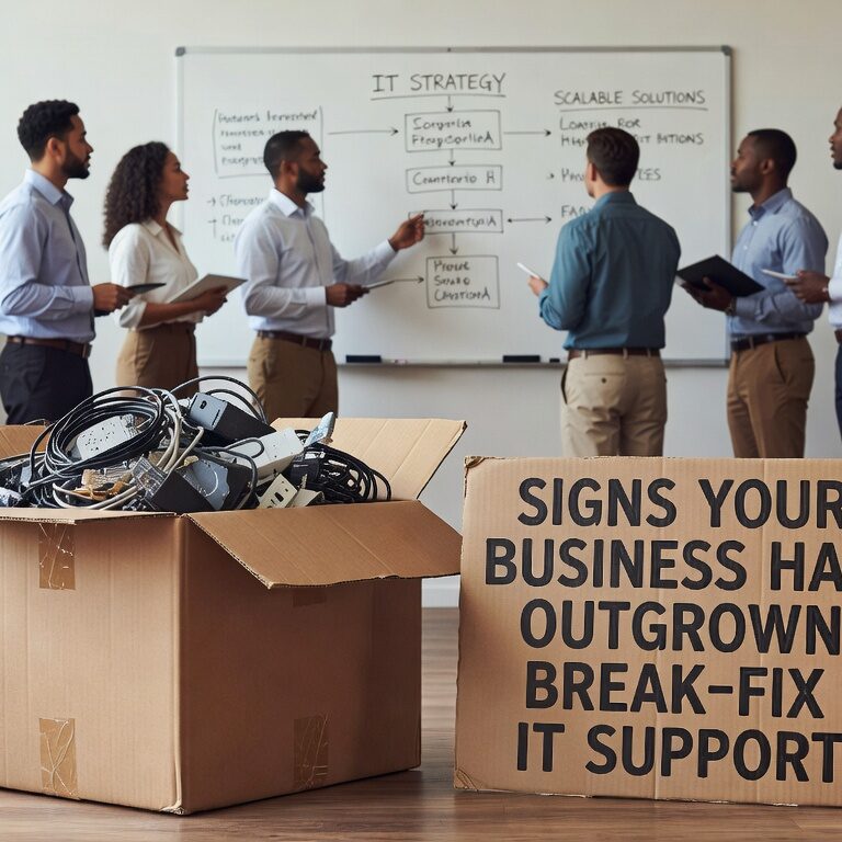 Discover the key warning signs that indicate your business has outgrown reactive break-fix IT support and needs proactive managed IT services.