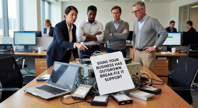 Learn the key warning signs that your growing business has outgrown break-fix IT support and needs proactive managed services for better reliability.